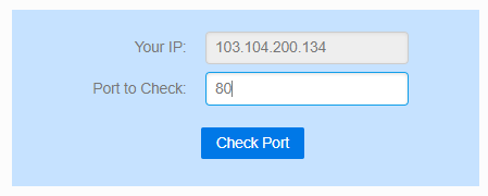 Check your port